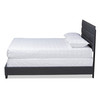 Baxton Studio Ansa Dark Grey Upholstered King Size Bed 159-9761